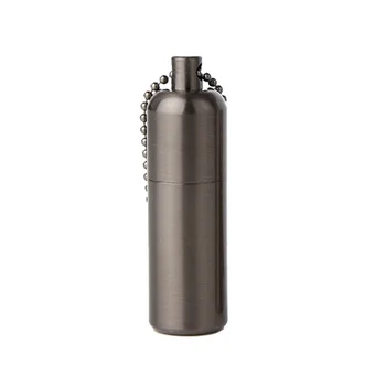 

outdoor camping Mini kerosene lighter portable small gift kerosene Lighter key chain Matt metal lighter