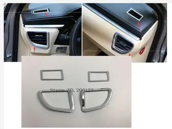 

For Toyota Corolla Altis 2014 2015 2016 2017 201 car garnish cover trim accessories front condition Air conditioning Outlet Vent