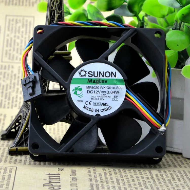 80 мм серверный вентилятор SUNON MF80201VX Q010 S99 8020 охлаждающий 12 В 3 84 Вт 80*80*20 4 провода 5Pin
