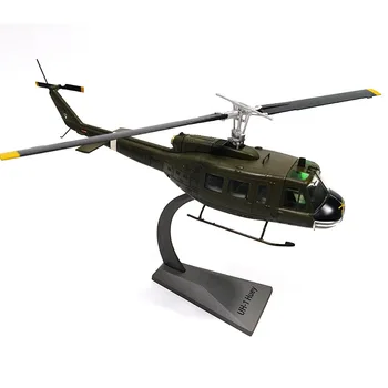 

AF1 1/48 Scale Military Model Toys Bell UH-1 Iroquois Huey Utility Helicopter Diecast Metal Plane Model Toy For Collection,Gift