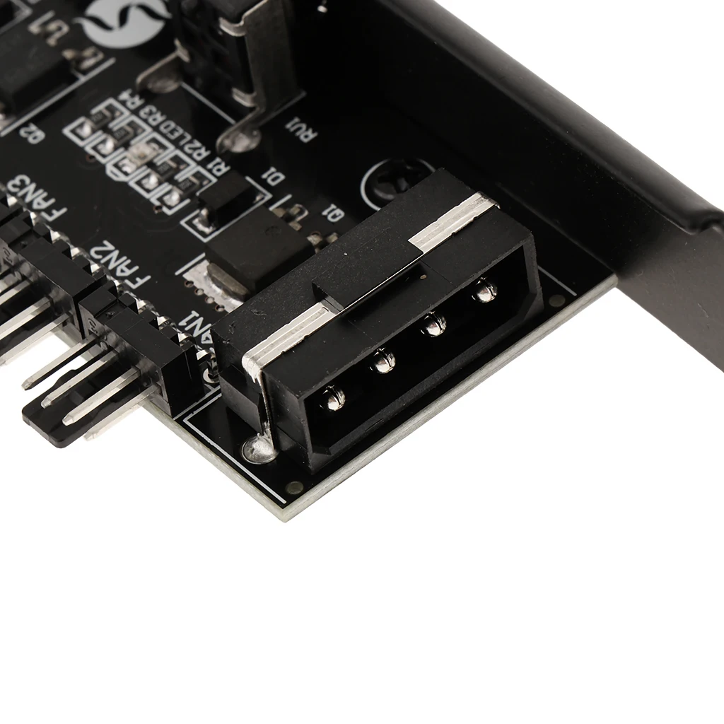 Cooling Fan Splitter Hub, CPU Cooling HUB 6Port 12V 3Pin/4Pin Fan Speed Controller for PC Computer