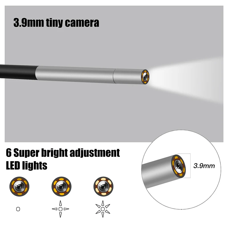 Spetu 3 9 мм отоскопы 4 дюймов LED дисплеем для чистки ушей эндоскоп HD 1080P визуальная