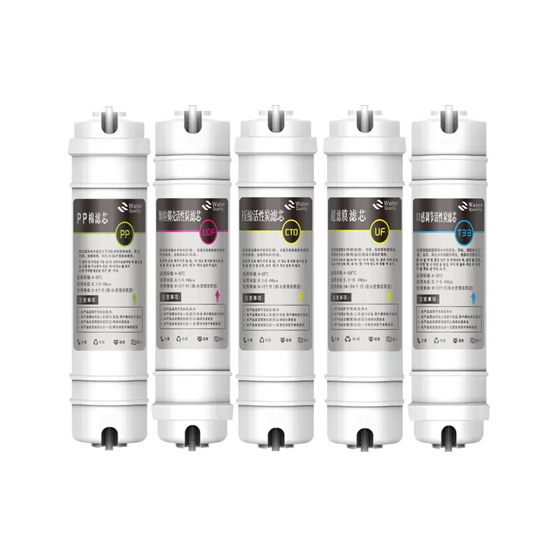 Filtro de Água de Substituição Universal com Estágios Acessório para Purificador de Água pp Algodão Udf Cto uf 10