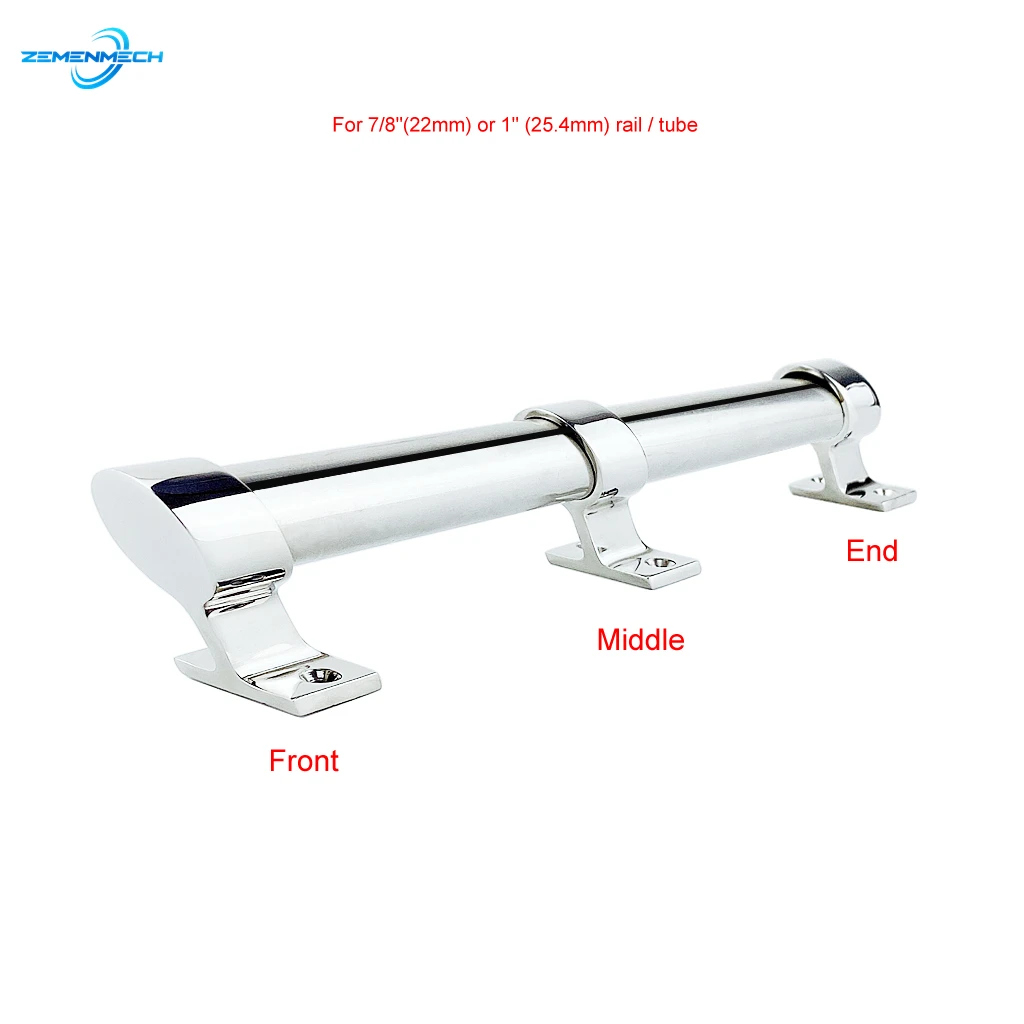 316 Stainless Steel Boat Hand Rail Fitting Marine Railing Support Bracket Tube Stanchion Hardware Yacht Accessories Bassfishing