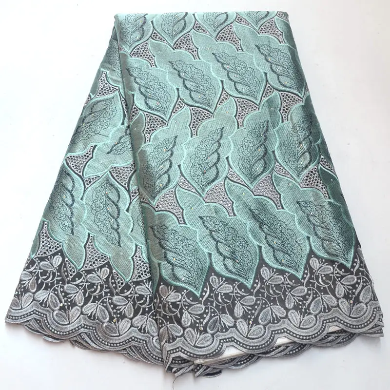 Высококачественная швейцарская вуаль, кружевная ткань, африканская сухая хлопковая ткань, очень красивые нигерийские кружева вуаль, 5 ярдов DG245