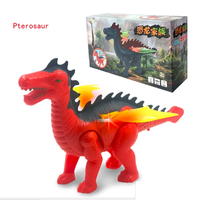 Electric Walking Dinosaur Pterosaur Spinosaurus Stegosaurus Ceratosaurus With Light Sound For Kids Baby Toys Birthday Gift 11