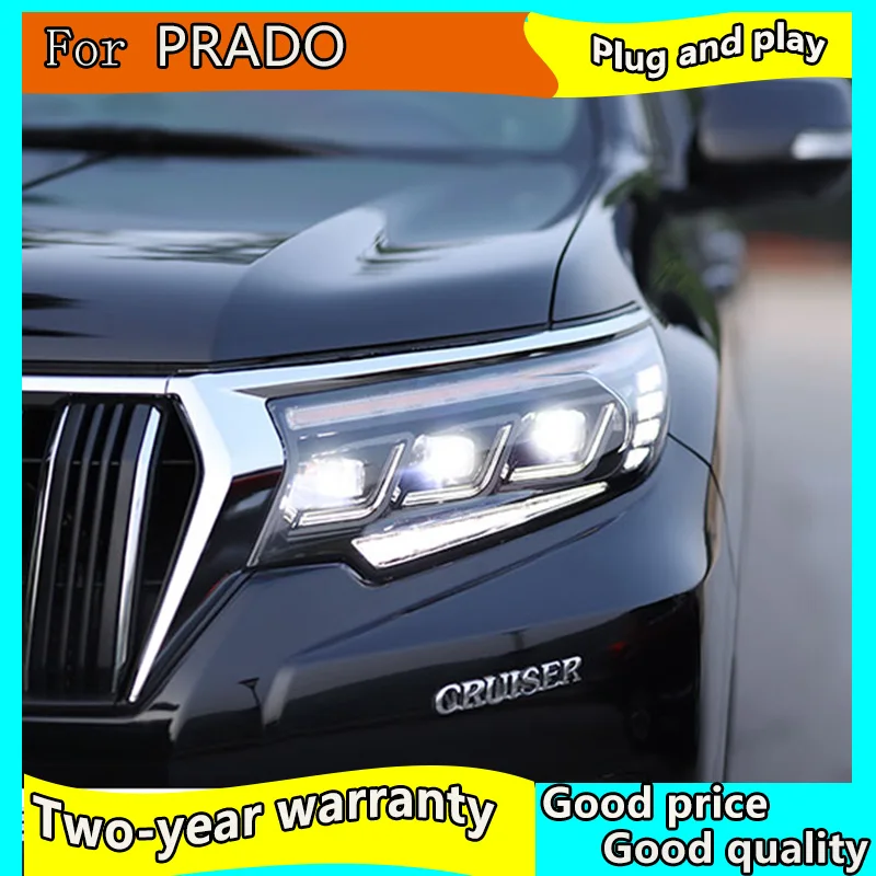 Автомобильный Стайлинг для Toyota Prado полный фары 2018 новый светодиодный задний