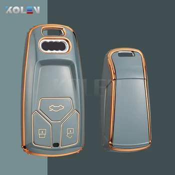 Nuovo TPU Car Remote Key Case Cover Shell Fob per Audi A4 B9 A5 A6 8S 8W Q5 Q7 4M S4 S5 S7 TT TTS TFSI RS Protector accessori