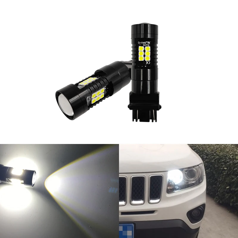 Светодиодные лампы для дневных ходовых огсветильник P27/5 Вт P27/7 T25 подходит Jeep Grand