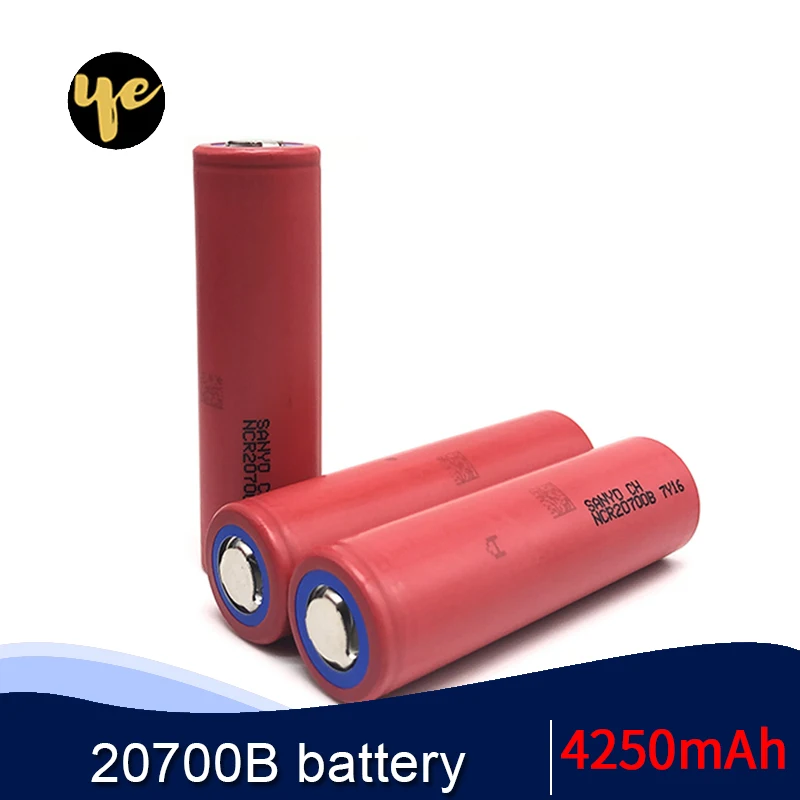 Оригинал для SANYO 20700B 20700 4250mAh батарея NCR20700B высокой скорости 20A электронных сигарет