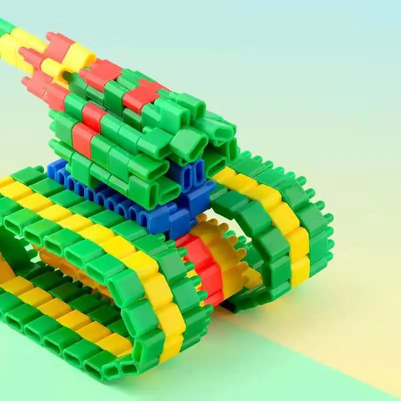 100 шт. развивающие интеллектуальные сборочные игрушки для вставки блоков DIY Bullet Building Block игрушки развивающие игрушки оптом для детей