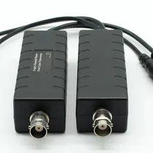 Одна пара мощность одного канала через коаксиальный трансивер BNC видео DC адаптер питания передачи до 400 м