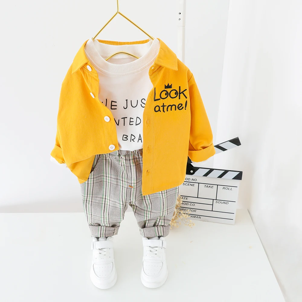 Детская одежда Детская одежда г.; весенняя одежда для маленьких мальчиков; рубашка и штаны; комплект из 2 предметов; одежда для детей; комплекты костюмов для малышей