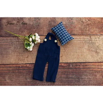 

Jane Z Ann Newborn photography props baby boy girl plaid costume studio shooting clothing 3 types