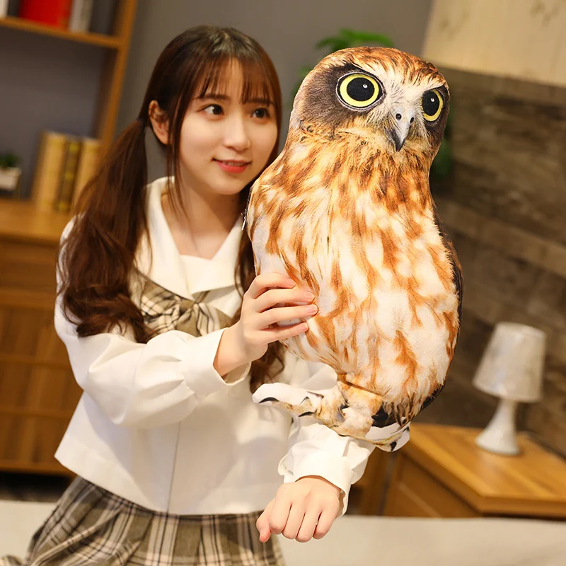 realistic stuffed owl