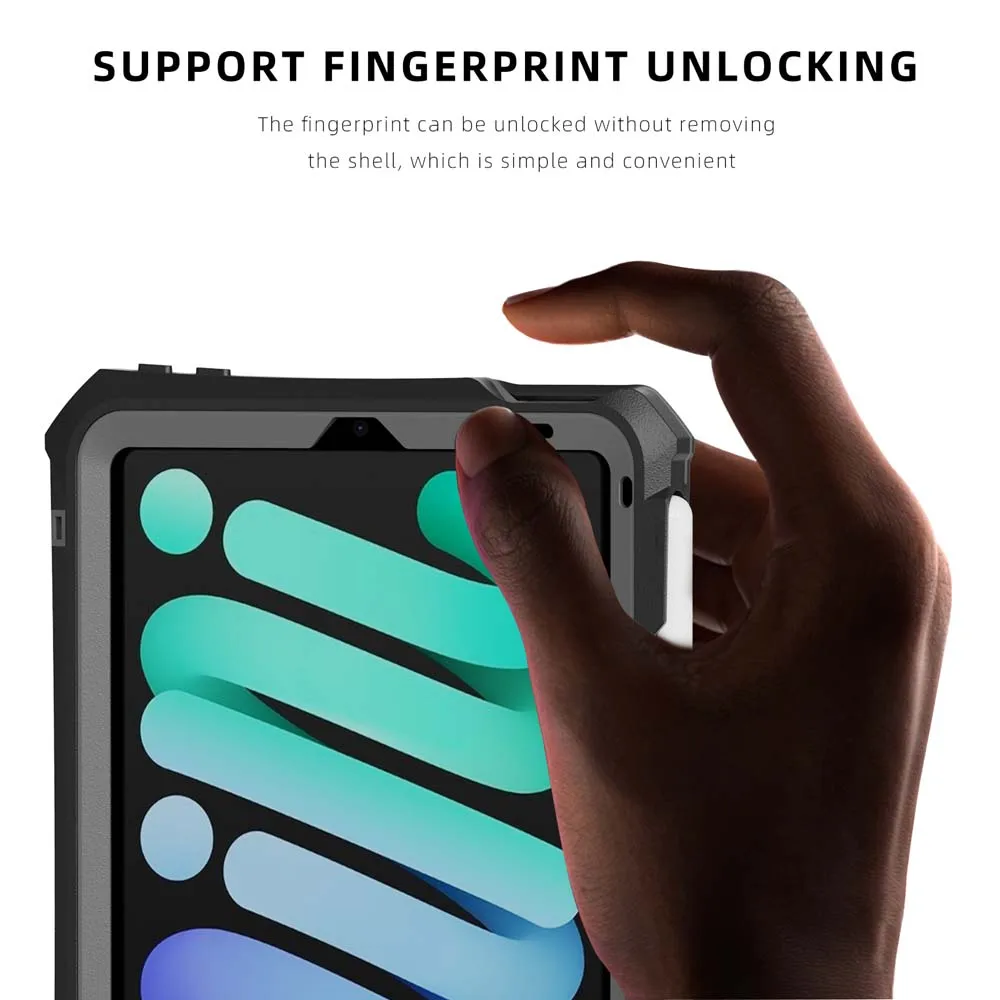 Capa Protetora à Prova de Choque para Ipad Estojo Impermeável Cobertura Total Natação Mergulho Mini ° 2023 - Imagem 2