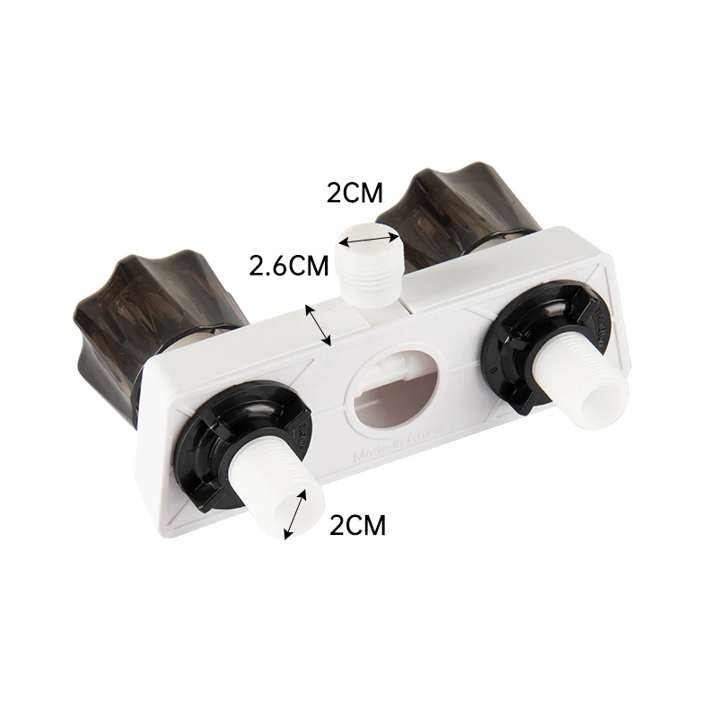 ABS Plastic Surface Mounted Concealed Hot and Cold Shower Faucet Mixing Valve Solar Bathroom Shower Switch with Water Supply RV