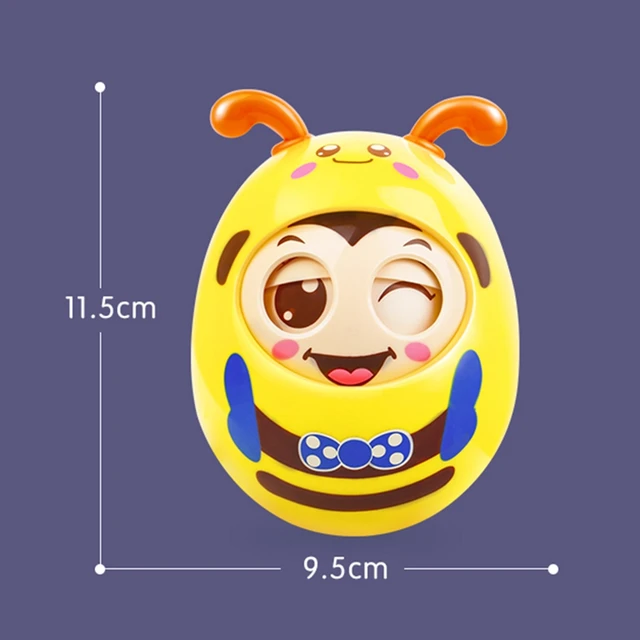 Baby Rattle Mobile Doll Bell Blink Eyes Teether Toy Fun for Newborns Gift Baby 0-12 Months Toys Babies Interactive Toys for Kids 6