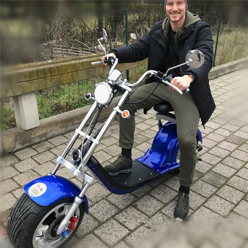 Daibot Electric Scooter Harley Citycoco Two Wheels Electric Scooter 60V 1500W Electric Scooter Motorcycle For Adults             (2)