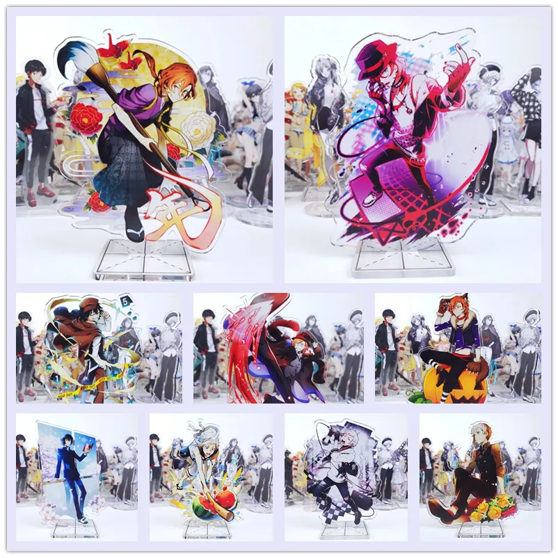 Фигурка бродячих собак Bungou акриловая игрушка аниме Dazai Nakajima atсус Edogawa Ranpo модель