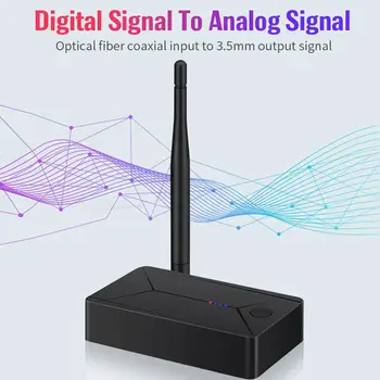 

Tx13 Bluetooth 5.0 Audio Transmitter 3.5mm AUX Jack Coaxial Fiber Optic Wireless Adapter