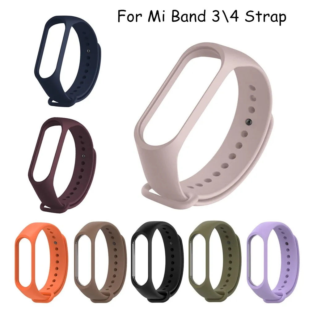 Ремешок для смарт часов Xiaomi mi Band 5 4 3 сменный спортивный браслет