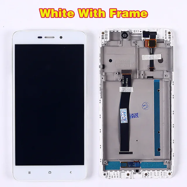 Протестированный 5,0 дюймовый сенсорный экран для Xiaomi Redmi 4A ЖК-дисплей дигитайзер сборка 1280*720 Рамка стеклянная пленка и инструменты - Цвет: White With Frame