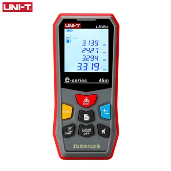 

UNI-T 45M Digital Laser Rangefinder Distance Meter Ruler Building Tape Measure Large LCD Backlight