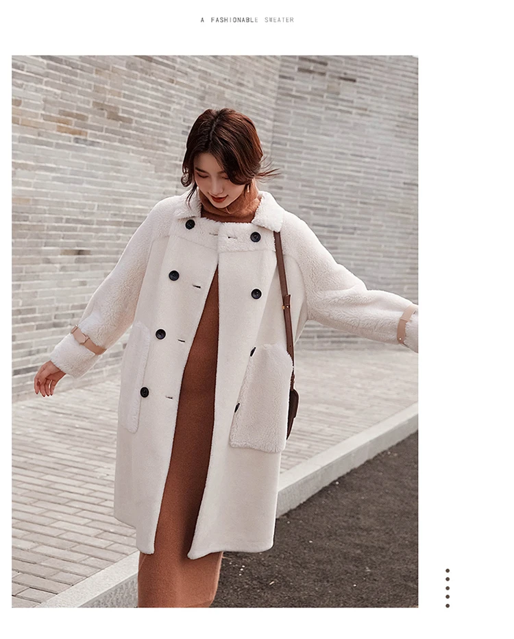 Smpevrg женское длинное шерстяное пальто Толстые Свободные пиджаки женские двубортные модные пальто с отложным воротником пальто с длинными рукавами верхняя одежда