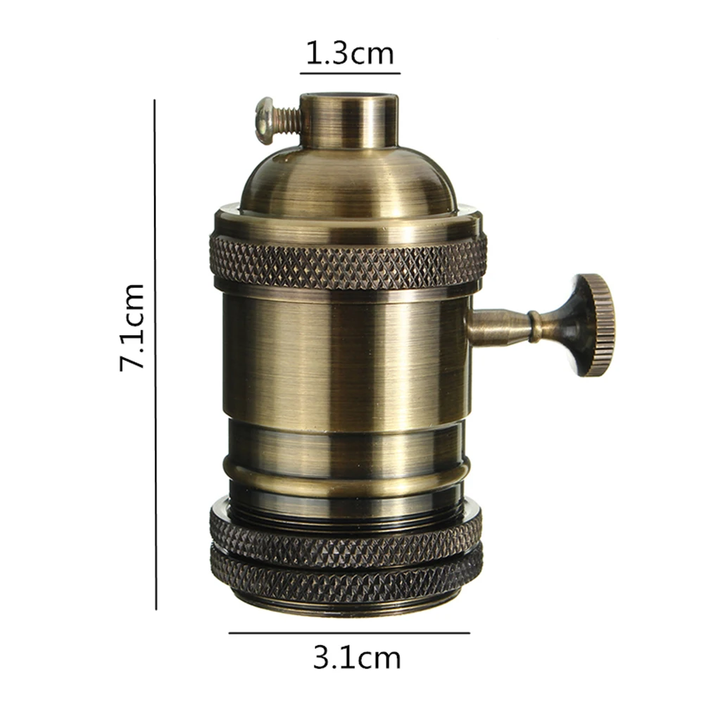 Держатель лампы светильник держатель Универсальный Прочный E27 черный с выключателем кабель iphone зарядное устройство переменного тока в современном стиле