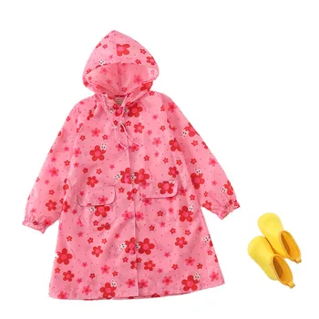 

Pink Girls Rainwear Raincoat Student Raincoat Children Rainwear Kids Raincoat Waterproof Raincoat