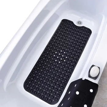 

10x40Cm Shower Mat Non-Slip Bathroom Mat Safety Shower Bath Mat PVC Suction Cup Massage Pad Suction Bathroom Carpet Set Mat