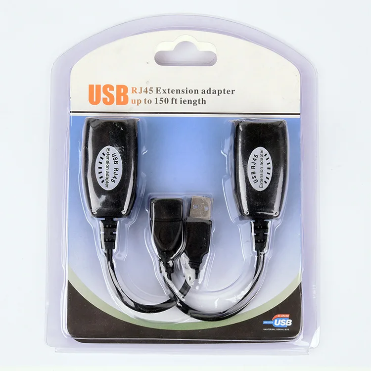 USB удлинитель 50 м USB удлинитель усилитель сигнала USB для RJ45 Сетевой удлинитель