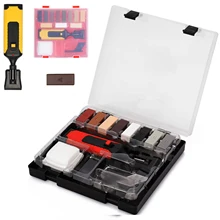 Kit de réparation de sol stratifié, système de cire anti-rayures pour meubles, plan de travail, puces de boîtier robuste, outil de réparation des rayures