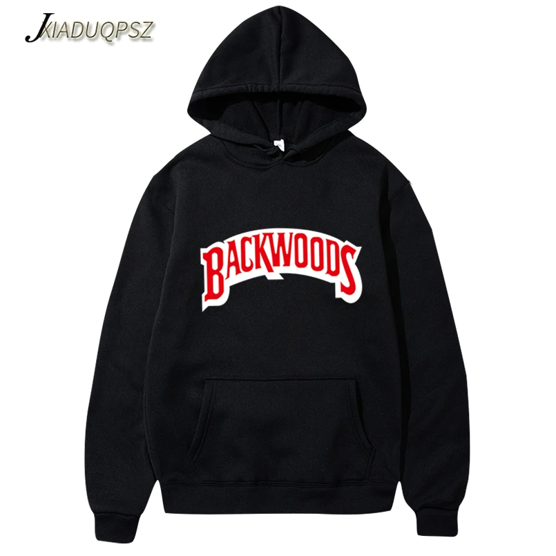 Винты манжеты на резинке толстовки уличная Backwoods Толстовка мужская мода Осень Зима хип хоп Толстовка Пуловер