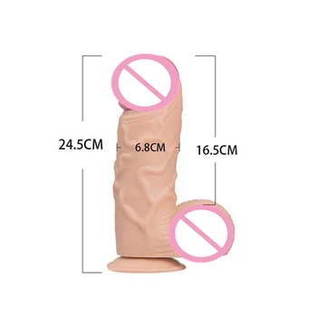 

Super Large Realistic Skin Suction Cup Silicone Soft Enlargement Extender Trainer Props