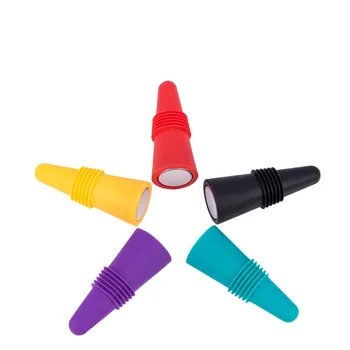 

Reusable Silicone Red Wine Bottle Stopper And Beverage Bottle Stoppers Wine Stopper Wholesale Bar Tools WB2287
