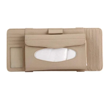 

Luxury Leather Car Sunshade Bracket, Sunshade Tissue Box, Car Seat Backrest Hanging Tissue Bracket, Multipurpose Tissue Cover