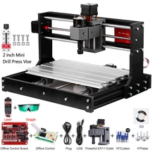 CNC 3018 Pro controlador GRBL DIY Mini máquina de CNC de 3 ejes fresadora Pcb madera Router grabador Offline con controlador de la máquina
