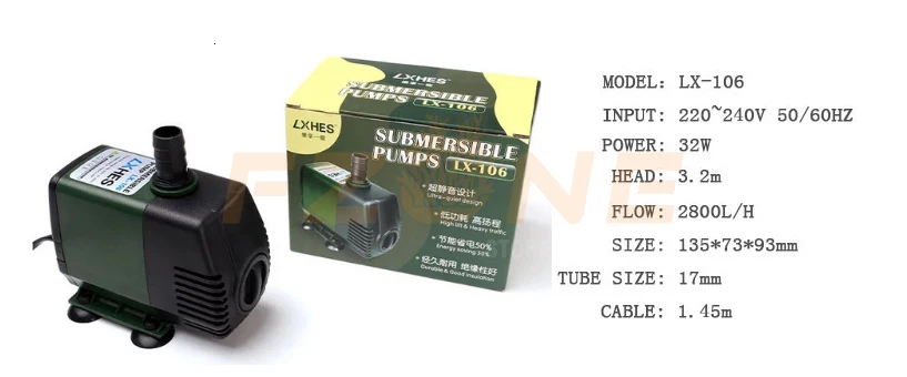 3 Вт-85 Вт сидящий супер тихий и мощный погружной водяной насос для аквариума