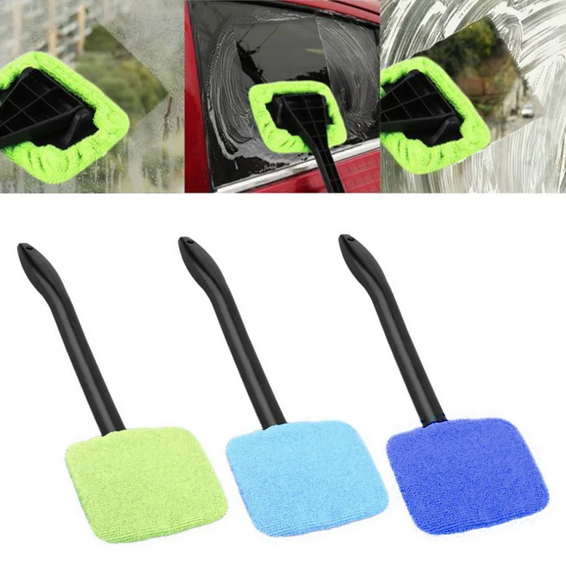 Car Wash Brush Dust Long Handle Cleaning Wiper Tool Care Glass Towel Auto Window Cleaner Windshield Windscreen Microfiber | Автомобили и