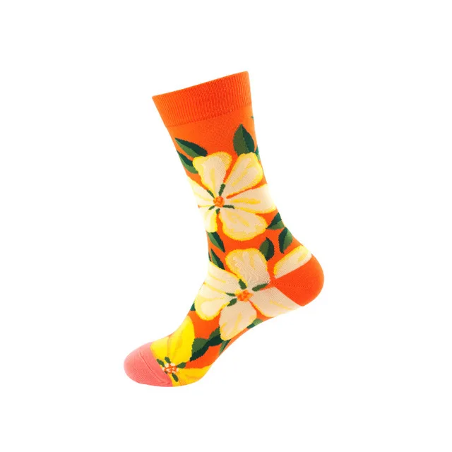 40 стилей счастливые мужские носки зима-осень смешное искусство платье носки цвет много Мужская мода носки набор принт Ван Гог искусство носки 1 пара - Цвет: 029