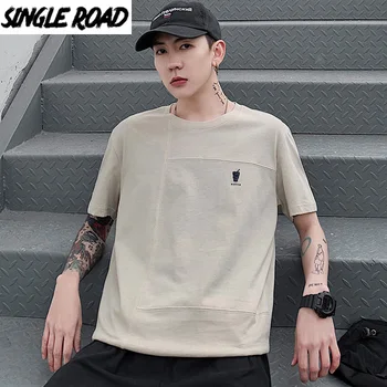 

SingleRoad Man's T-shirt Men 2020 Summer Oversized Cotton Hip Hop Harajuku Tshirt Punk Print Japanese Streetwear T Shirt Men