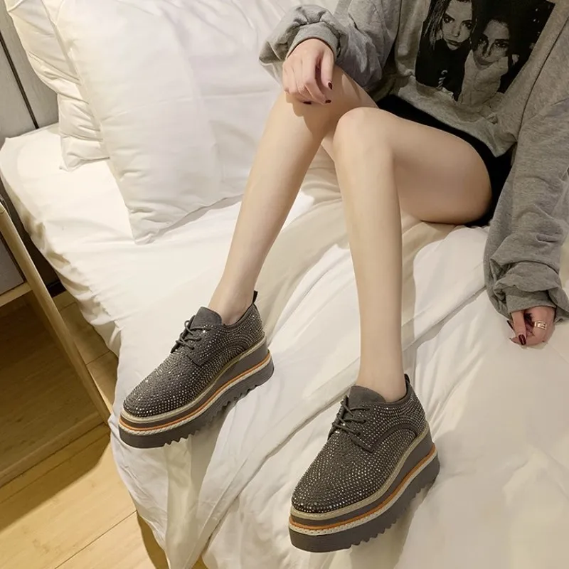

2020 Women Sneakers Fashion Casual Shoes Breathable Platform bling Shoes Sequins Soft Footwears For Lady walking Shoes K20-24
