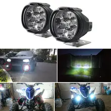 2 шт. автомобильный мотоциклетный головной светильник для скутера, противотуманный Точечный светильник 6500 K, супер яркий 6 светодиодный рабочий Точечный светильник для мотоцикла, противотуманный светильник, налобный фонарь