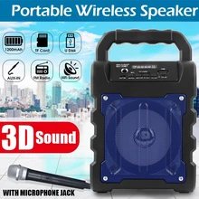 Портативный беспроводной Bluetooth динамик большой звук стерео FM радио Светодиодный светильник водонепроницаемый портативный открытый динамик Поддержка TF карты