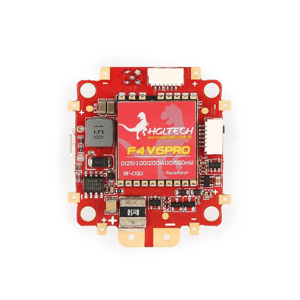 

HGLRC F4 V6PRO Flight Controller with 5.8G Transmitter 5V BEC 48CH Switchable BETAFLIGHT OSD PDB for RC Racing Drone