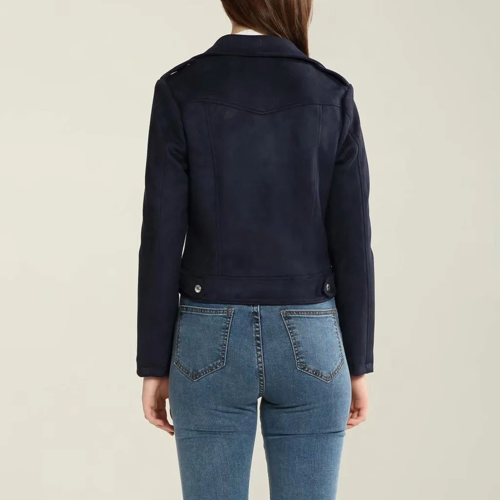 Женская кожаная куртка, пальто, Осень-зима, женская мода, Ретро стиль, заклепки, молния, куртка-бомбер, Женская Повседневная куртка, пальто, верхняя одежда