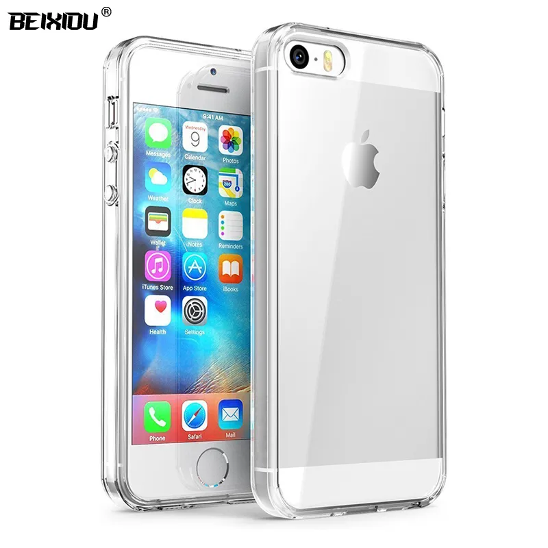 dramatisch camouflage Dicht Case For iPhone SE 5S 5 TPU Silicon Durable Clear Transparent Soft Case for  APPLE iPhone SE 5S 5 protective Back Cover