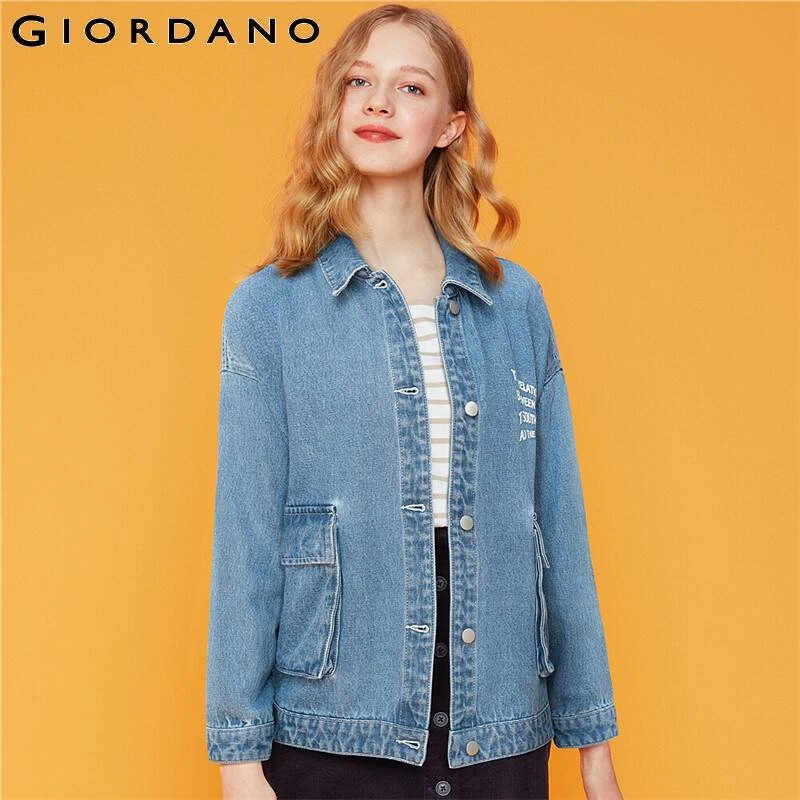 giordano denim shirt